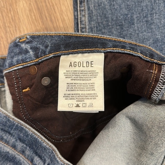 NWT AGOLDE Willow Mid Rise Slim Crop Jeans - Picture 11 of 12